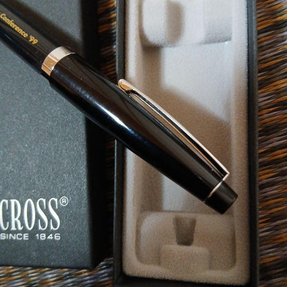 Crosso Black Ballpoint Pen with Logo, Boxed, Event Commemorative — Japan Import