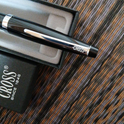 Crosso Black Ballpoint Pen with Logo, Boxed, Event Commemorative — Japan Import