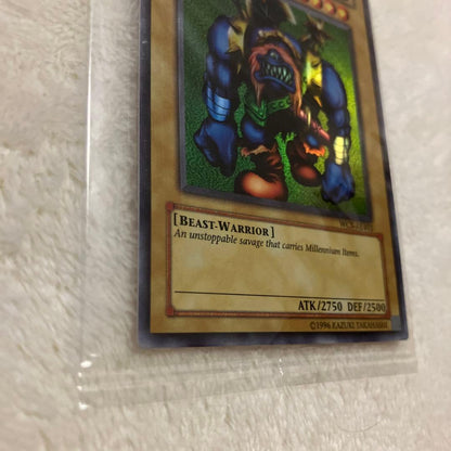 Yu-Gi-Oh Asian Promo Millennium Primitive normal monster super rare card with slight wear Japan import