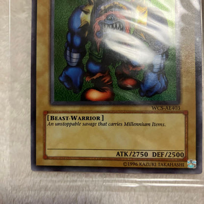 Yu-Gi-Oh Asian Promo Millennium Primitive normal monster super rare card with slight wear Japan import