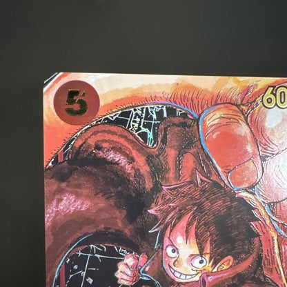 One Piece Series Monkey D. Luffy ST01-012 Parallel Card featuring Eiichiro Oda's illustration