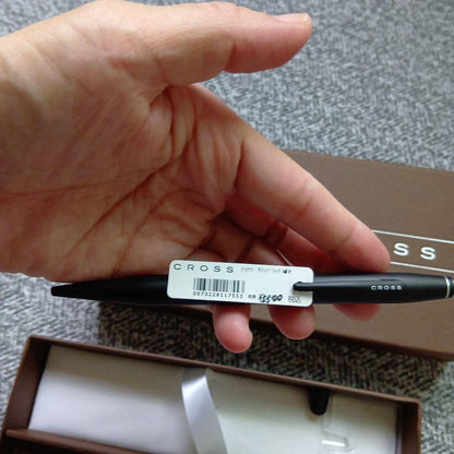 Cross Tech ballpoint pen in satin black matte finish with smart stylus tip
