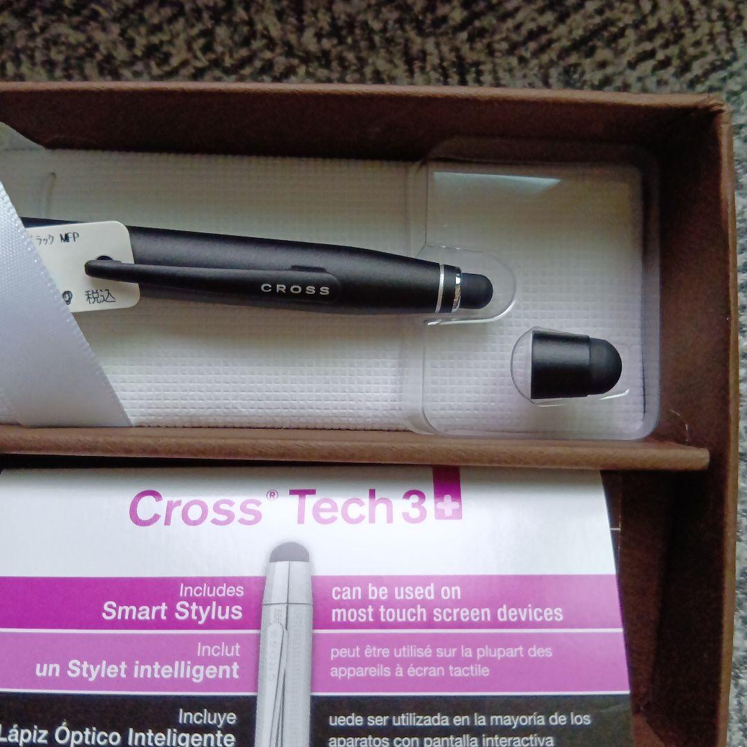 Cross Tech ballpoint pen in satin black matte finish with smart stylus tip
