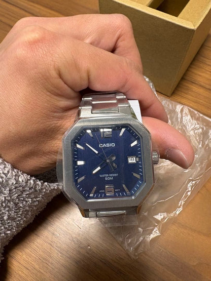 Casio MTP-B195D-2A Series Metal Watch with Blue Dial — Japan Import