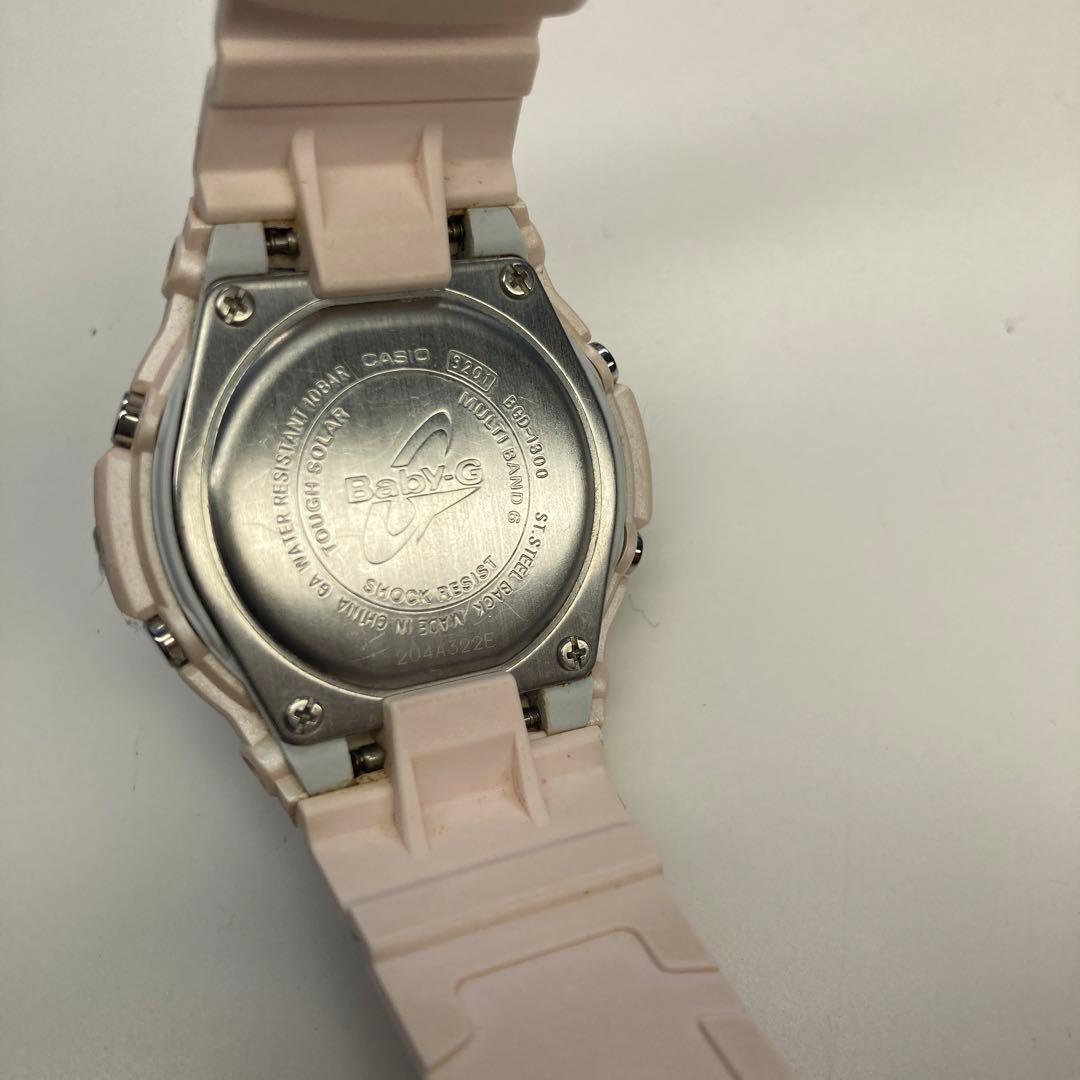 Casio Baby-G Radio Wave Solar Watch Used Pink