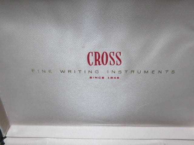 Cross 1980s Black Glass Pen Stand with 12K Gold Plated Ballpoint Pen — Japan Import