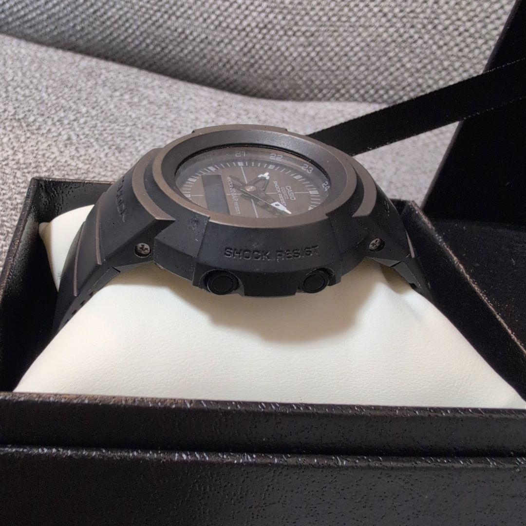Casio G-Shock AW-500BB-1EJ Retro Analog-Digital Watch with Black Band — Japan Import