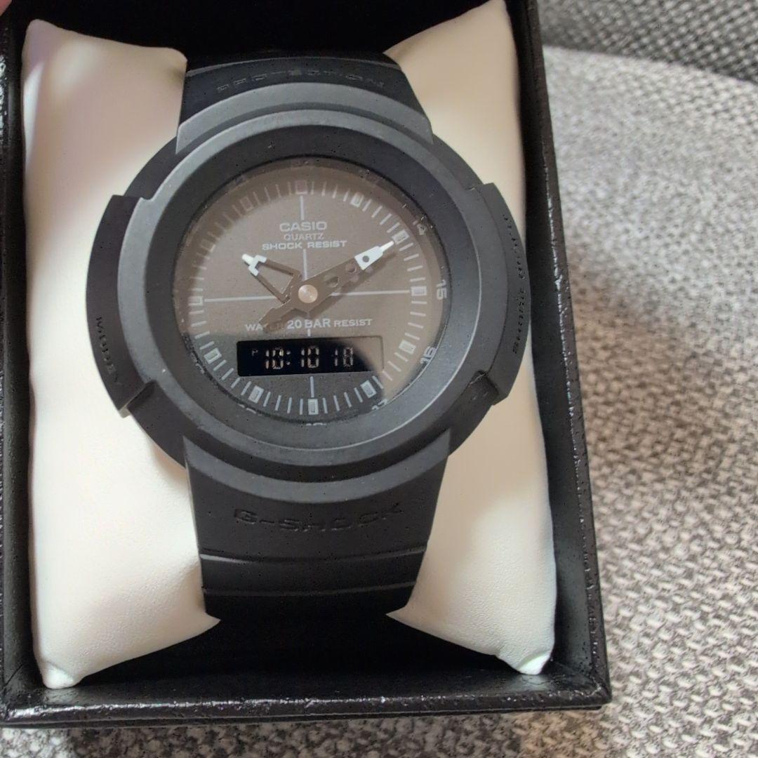Casio G-Shock AW-500BB-1EJ Retro Analog-Digital Watch with Black Band — Japan Import
