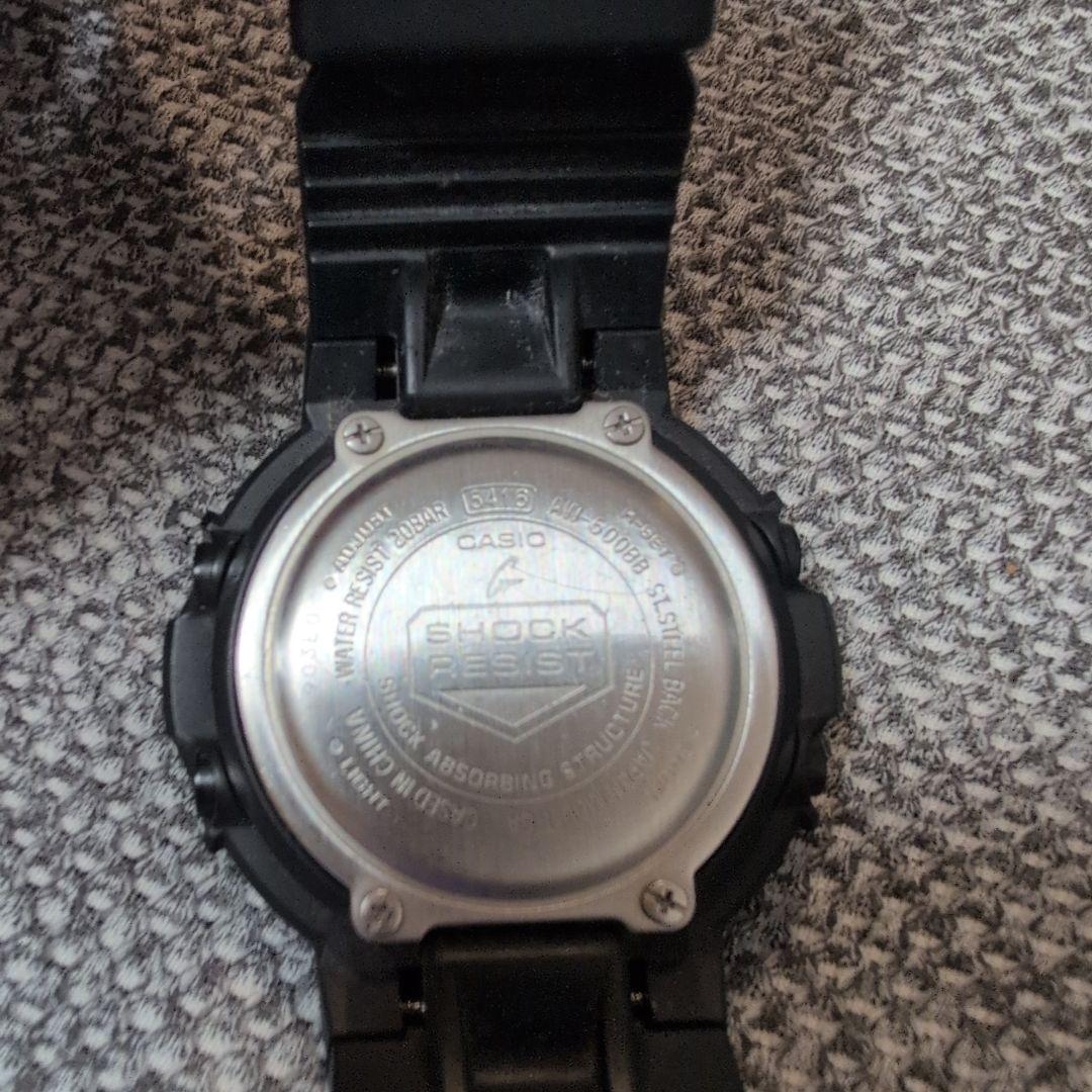 Casio G-Shock AW-500BB-1EJ Retro Analog-Digital Watch with Black Band — Japan Import