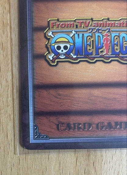 One Piece Luffy MS-C01 rare old card game collectible in Japanese with protective sleeve
