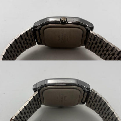 Casio MQ-303 Vintage Square Quartz Watch with Genuine Silver Dial and Stainless Steel Band — Japan Import