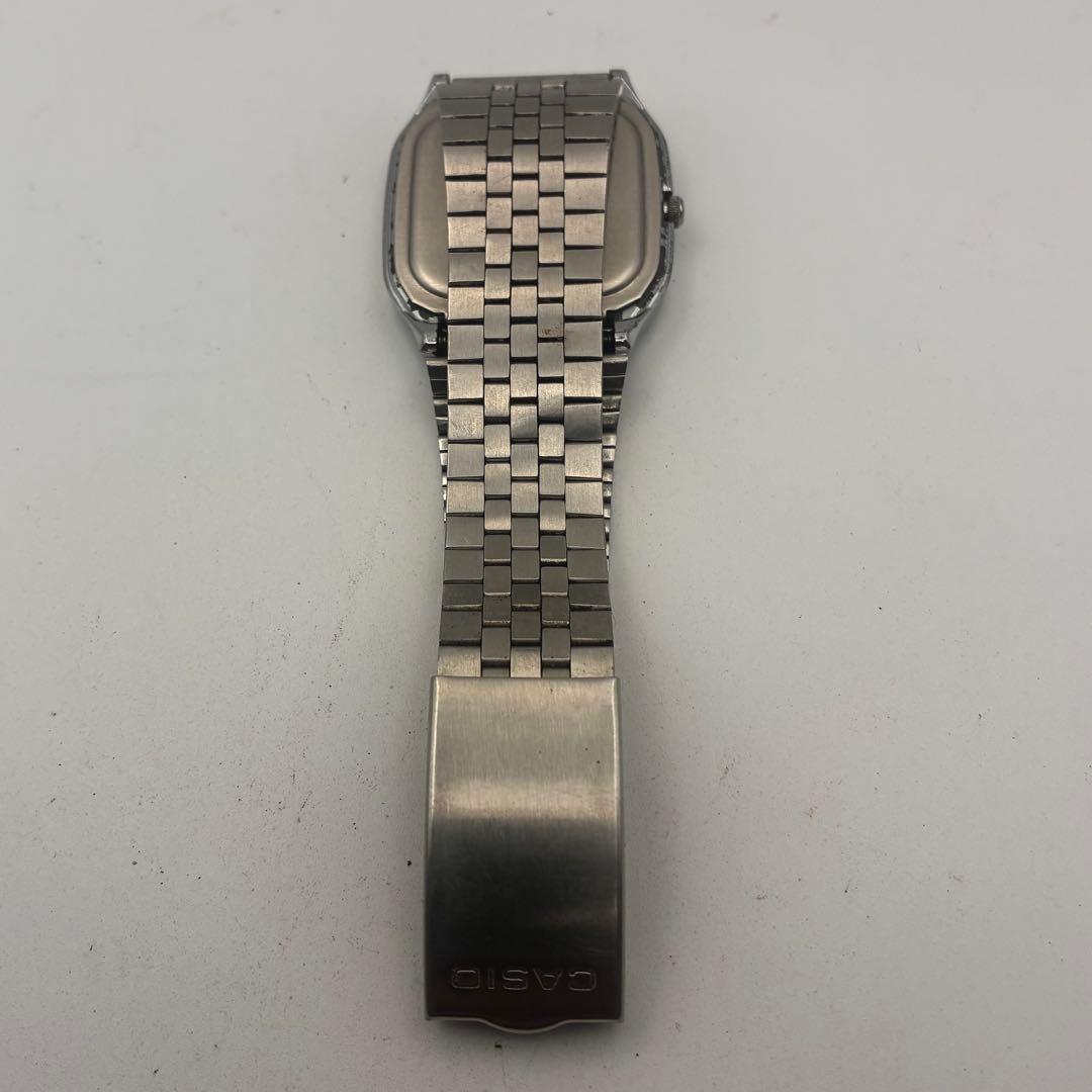 Casio MQ-303 Vintage Square Quartz Watch with Genuine Silver Dial and Stainless Steel Band — Japan Import