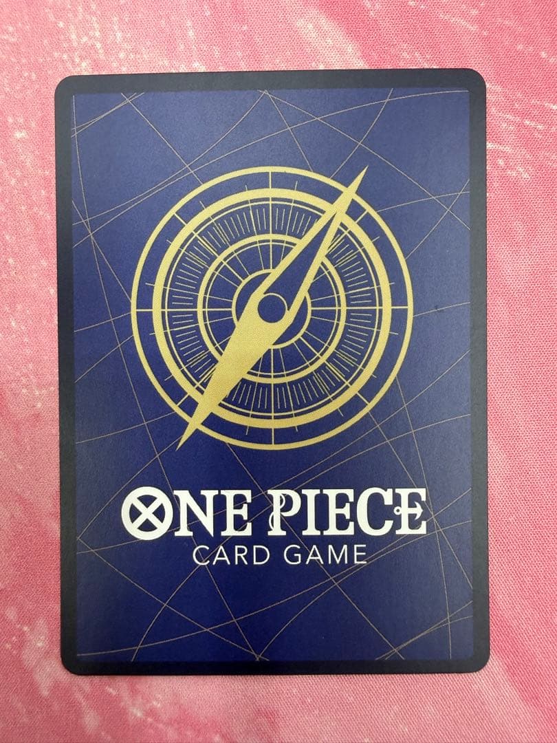 One Piece Sanji Second Anniversary promotional card with minor scratches, packaged in sleeve and loader