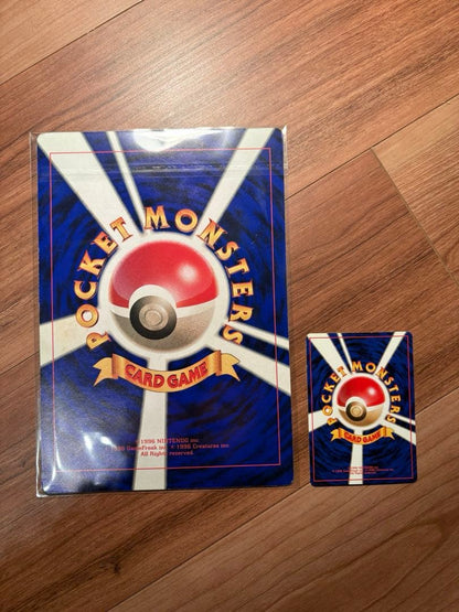 Hasbro Pokémon Jumbo Card featuring three legendary birds from 1997 CoroCoro Comic Japan import