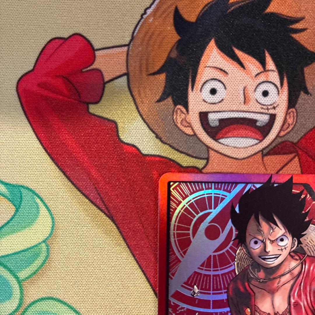 One Piece Monkey D. Luffy Leader Parallel Japanese trading card featuring authentic artwork