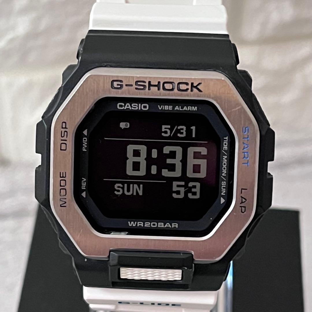 Casio G-Shock GBX-100 Sporty Watch with Silver Accents and Black White Colors — Japan Import