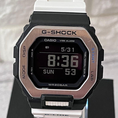 Casio G-Shock GBX-100 Sporty Watch with Silver Accents and Black White Colors — Japan Import