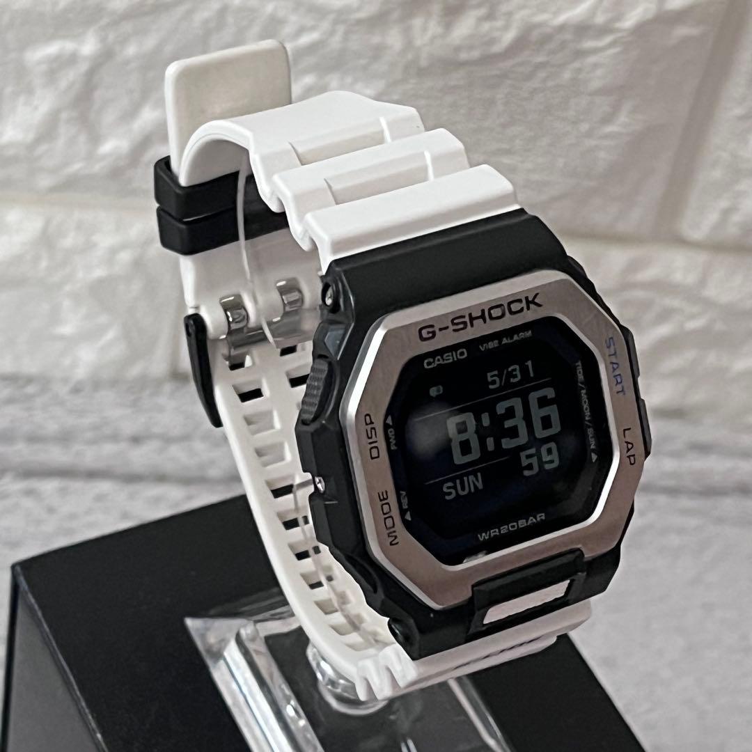 Casio G-Shock GBX-100 Sporty Watch with Silver Accents and Black White Colors — Japan Import