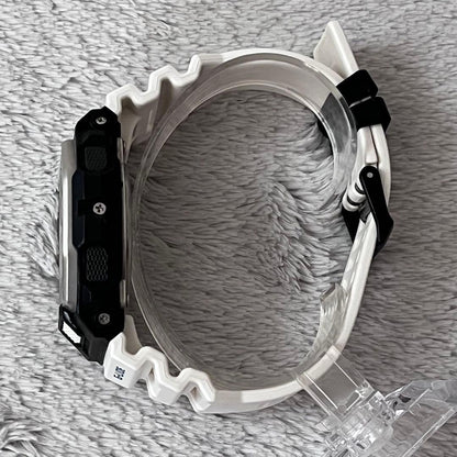 Casio G-Shock GBX-100 Sporty Watch with Silver Accents and Black White Colors — Japan Import