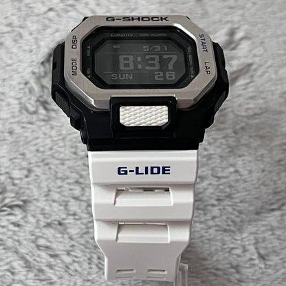 Casio G-Shock GBX-100 Sporty Watch with Silver Accents and Black White Colors — Japan Import