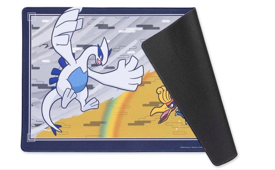 Pokemon Center exclusive play mat featuring Lugia and Ho-Oh with Johto legendary design