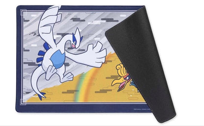 Pokemon Center exclusive play mat featuring Lugia and Ho-Oh with Johto legendary design