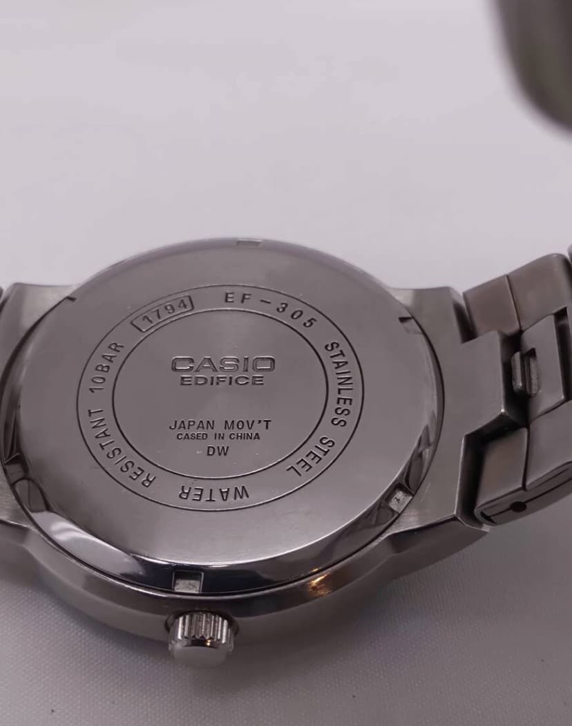 Casio Edifice Watch Day-Date Stainless Steel — Japan Import
