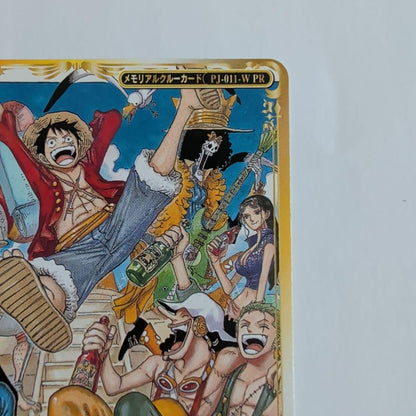 One Piece Monkey D. Luffy PJ-011-WPR Jump limited solo card in protective sleeve from Japan import