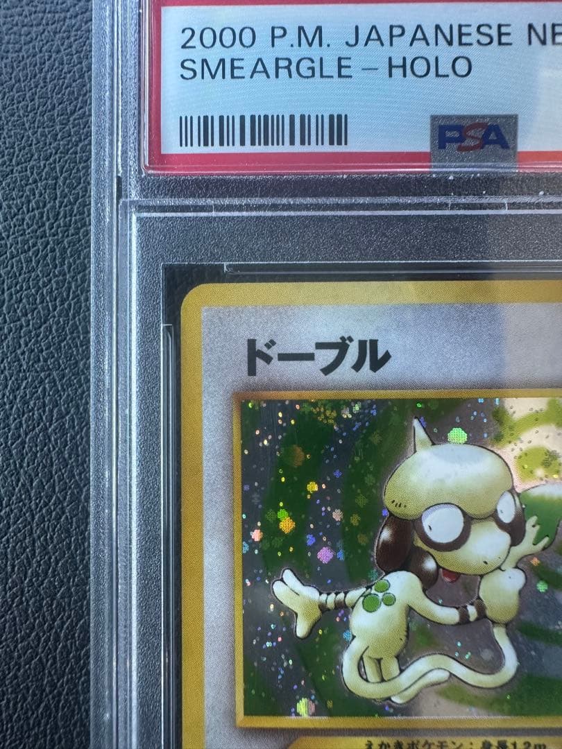 Bandai Pokemon Card Old Back with PSA 10 grade, protected in sleeve and hard case