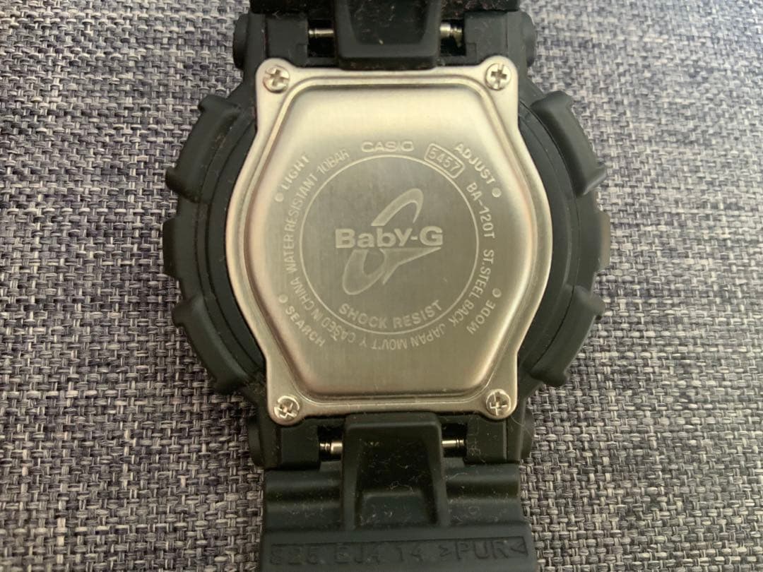 Casio Baby-G Watch Quartz Model BA-120T-1A Pink and Black Japan Import