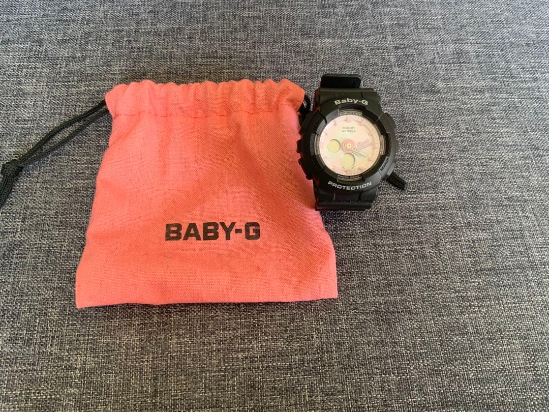 Casio Baby-G Watch Quartz Model BA-120T-1A Pink and Black Japan Import