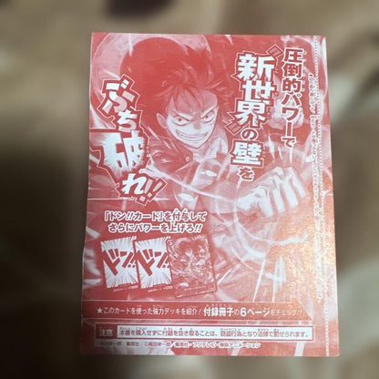 One Piece Monkey D. Luffy P-006 limited bonus trading card from V-Jump September issue with 3000 power