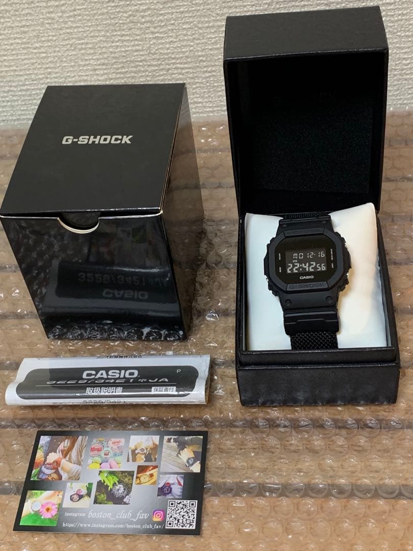 G-Shock Digital Watch Model CASIO 3229/3421 Black Resin Digital Display Japan Import