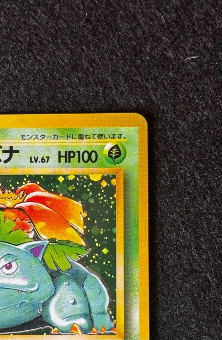 Nintendo Fushigibana Lv.67 Rare Pokemon card from first edition expansion pack, Japan import, showing front of card