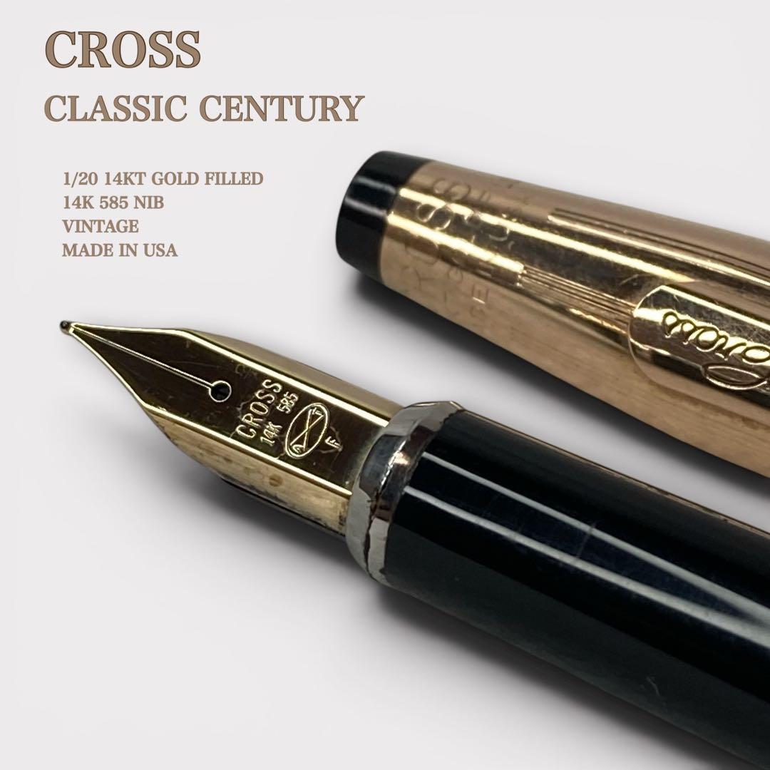 Cross Century 14K Gold Filled Fountain Pen USA Made Vintage Old Logo