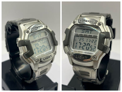Casio GEO TRAIL Digital Watch with Metal Band Vintage