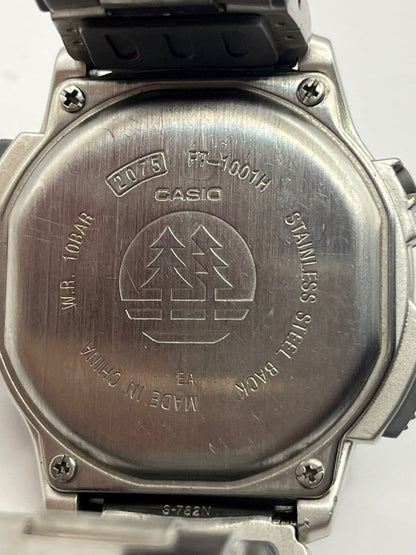 Casio GEO TRAIL Digital Watch with Metal Band Vintage