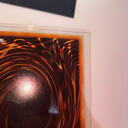 Yugioh Exchange Ultimate Rare trading card with Japan Import label and vivid holographic finish