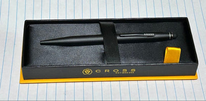 Cross Ballpoint Pen Body with Black Satin Finish and Case — Japan Import