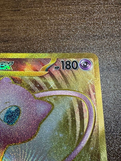 Pokemon Card Mewex Ultra Rare SV2a 208/165 from Scarlet & Violet series in sleeve and loader