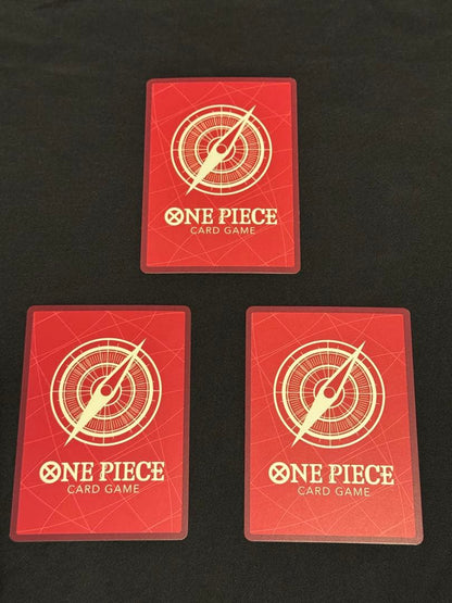 One Piece Card Game Monkey D. Luffy Leader Set of 3 cards from starter deck Straw Hat Crew L ST01-001 Japan import