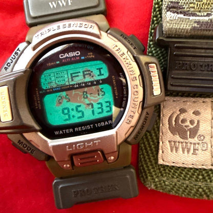 Casio PROTREK PRT-60WWJ Limited Edition Turtle WWF Camouflage Watch