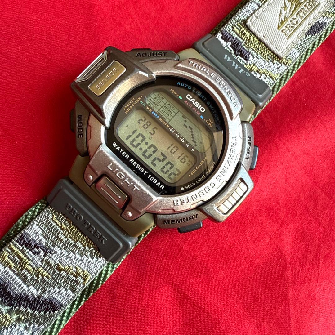 Casio PROTREK PRT-60WWJ Limited Edition Turtle WWF Camouflage Watch