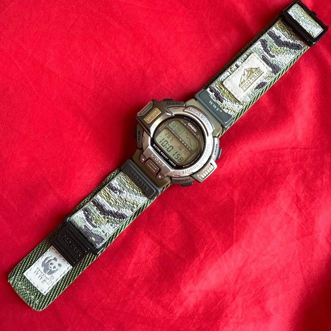 Casio PROTREK PRT-60WWJ Limited Edition Turtle WWF Camouflage Watch