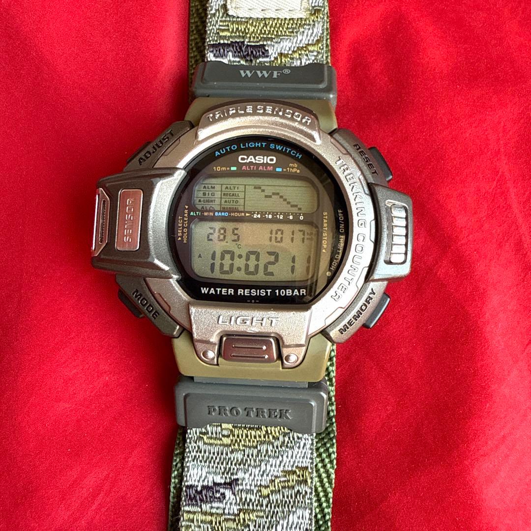 Casio PROTREK PRT-60WWJ Limited Edition Turtle WWF Camouflage Watch