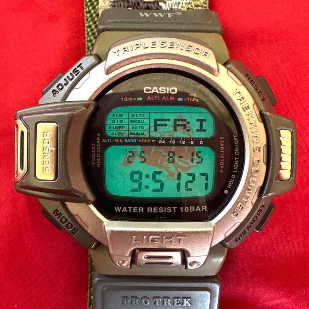 Casio PROTREK PRT-60WWJ Limited Edition Turtle WWF Camouflage Watch