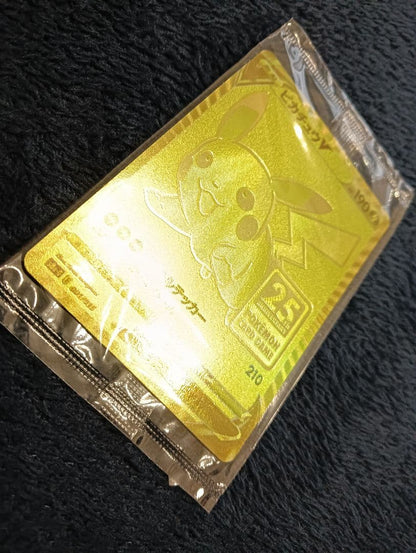 Unopened Pokemon Pikachu V 25th Anniversary Golden Box S8a-G promotional card in mint condition