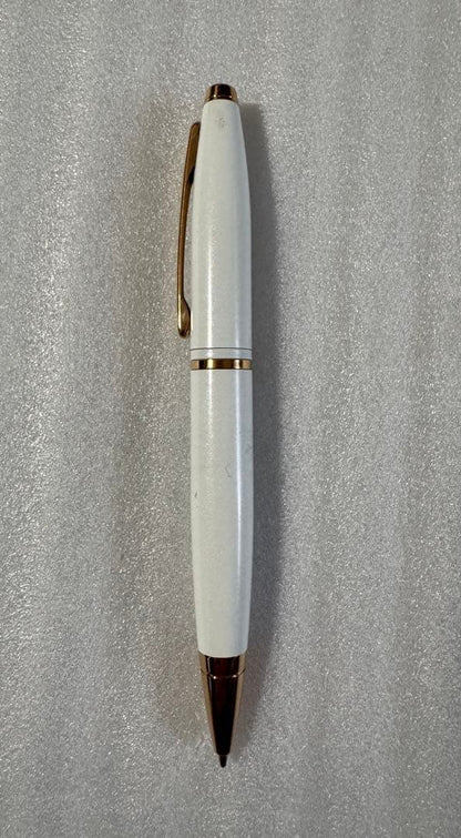Cross White and Gold Heavy Barrel Pen