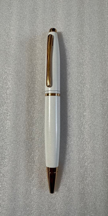 Cross White and Gold Heavy Barrel Pen