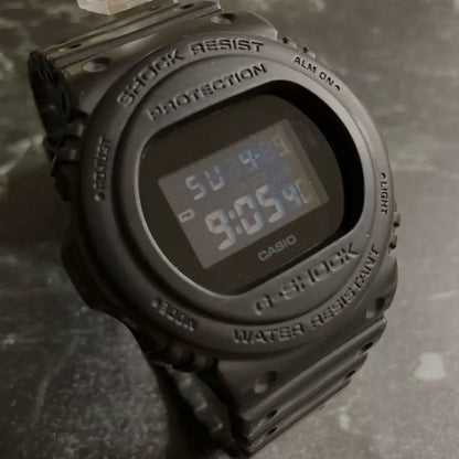Casio G-Shock DW-5750E All Black Watch Battery Replaced — Japan Import